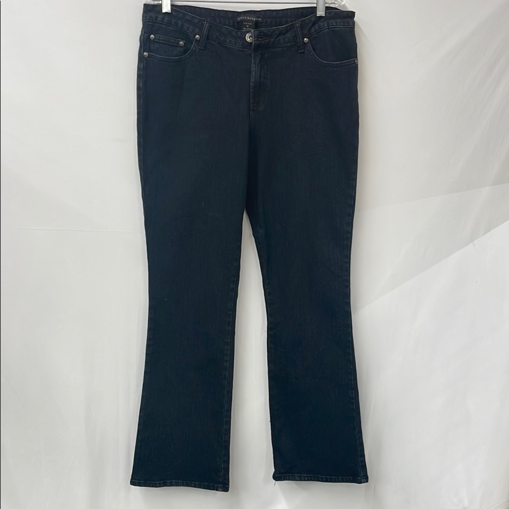 Robert Krugman Women's Black 5-Pocket Jeans, boot cut , size 14